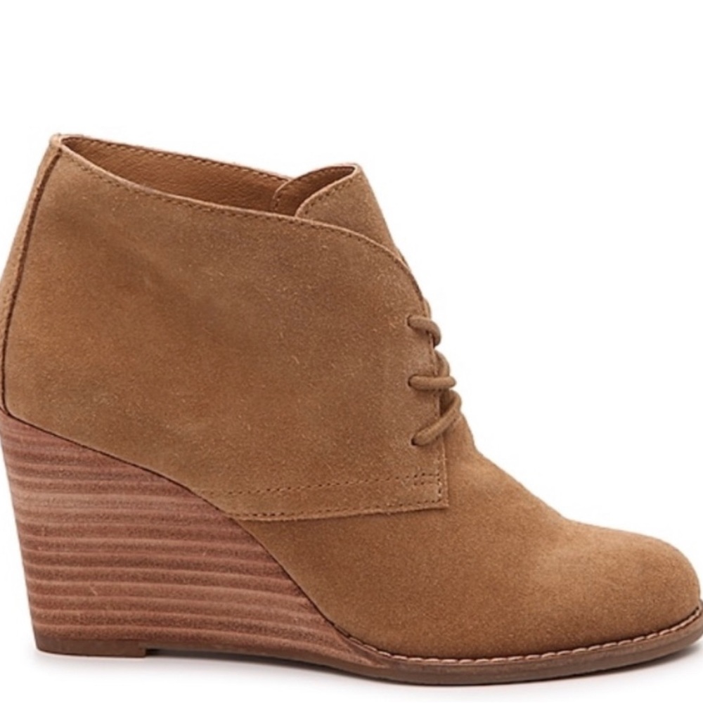 Lucky Brand Light Brown Size 9 Wedge Booties